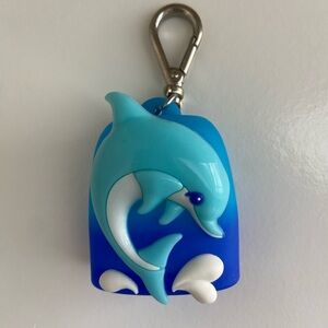 Bath and Body Works Blue Dolphin PocketBac Hand Sanitizer Holder